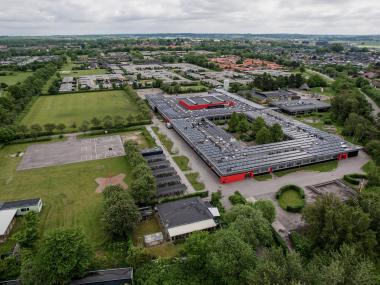 Luftfoto af Stengårdsskolen